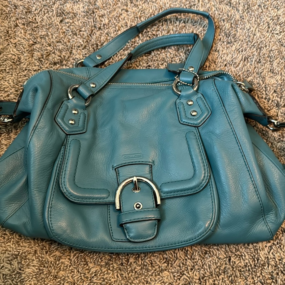 Authentic coach teal bag
